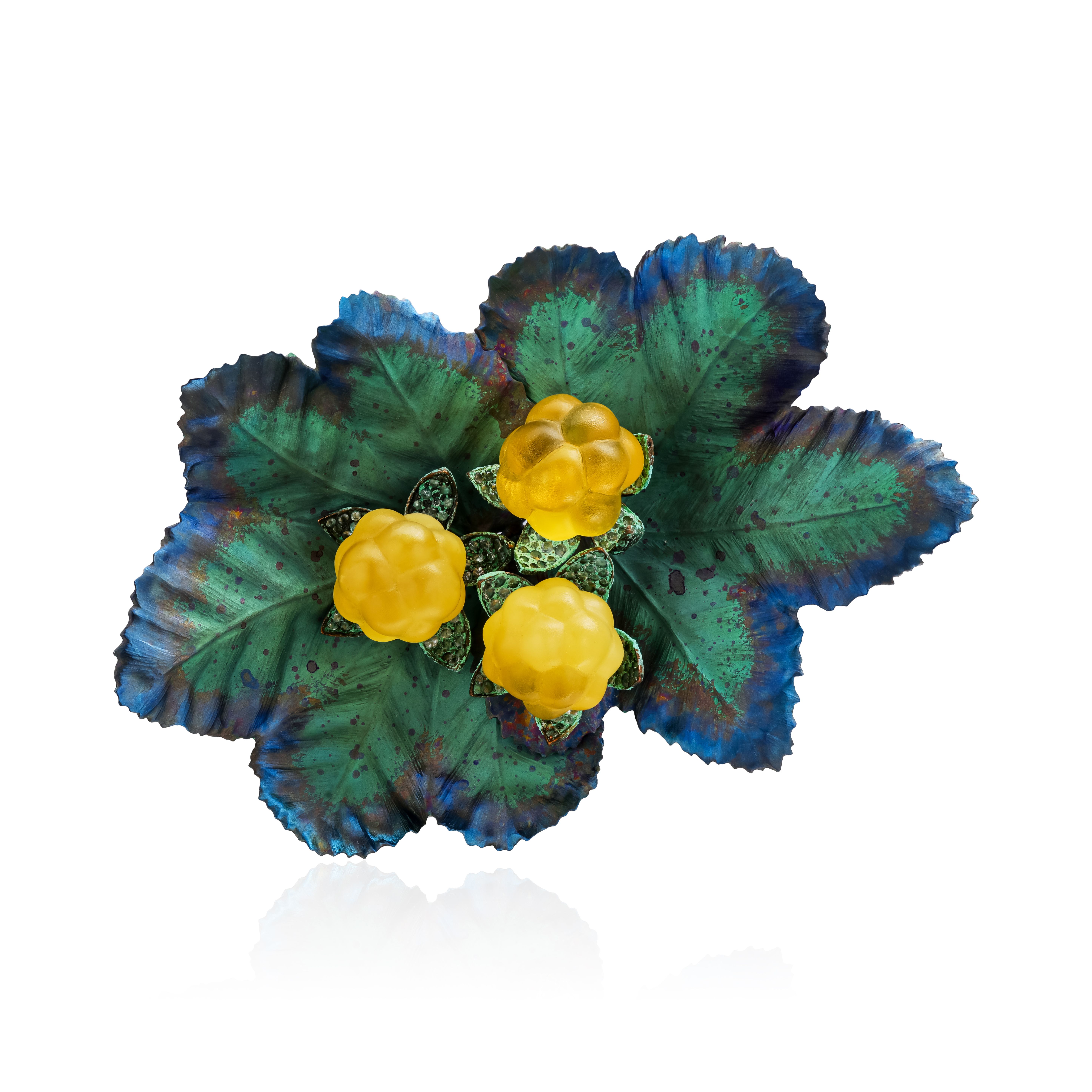 Брошь «Морошка»