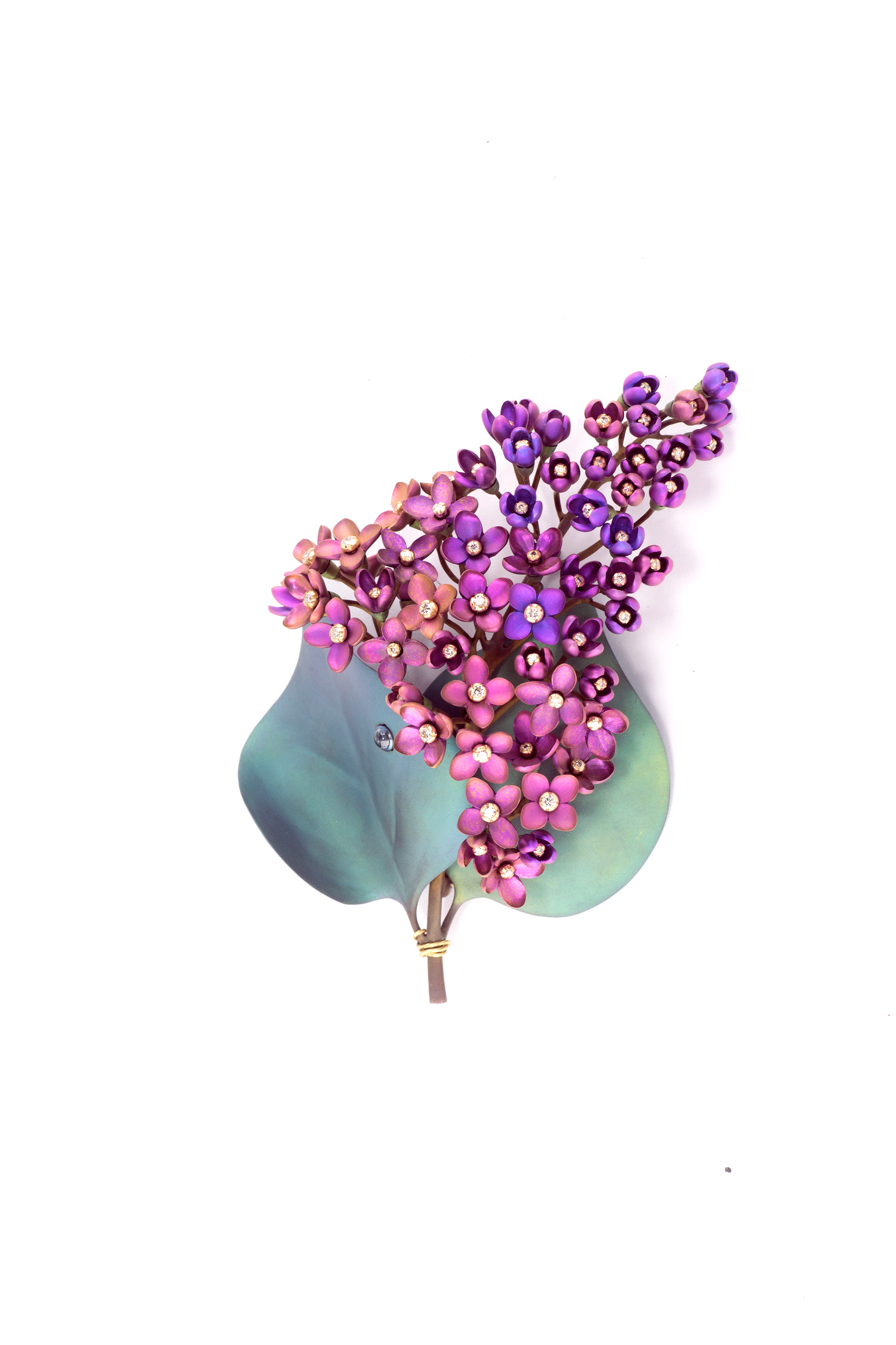 Брошь «Сирень»